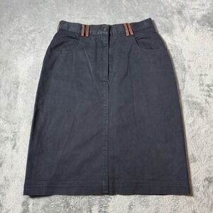 Vena Cava Brown Belt Loop Pencil Skirt Size 4 Preppy Schoolgirl